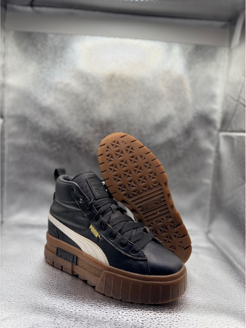 Puma Mayze Mid 'Black Gum' sneakers